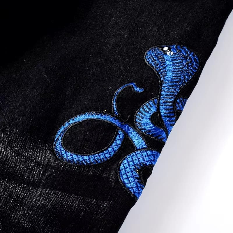 Cobalt Serpent Jeans