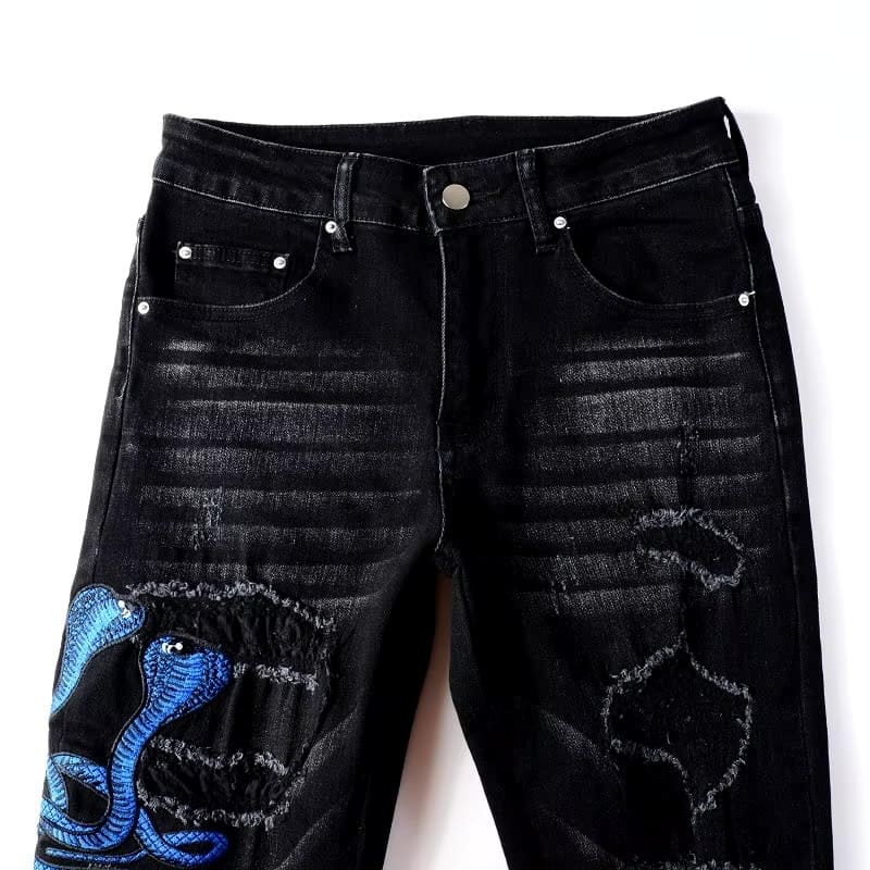 Cobalt Serpent Jeans